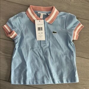Lacoste Kids Blue Polo Shirt